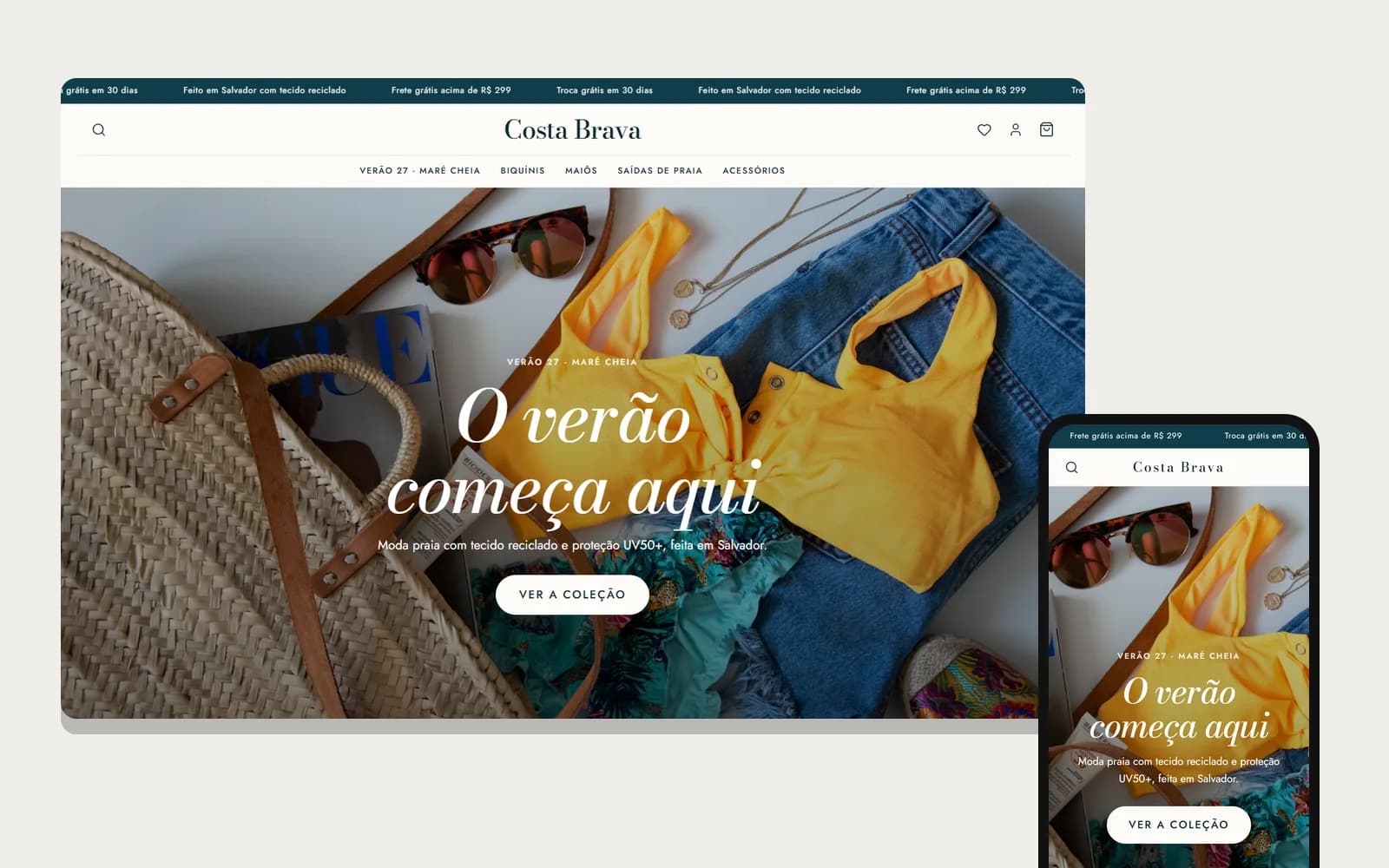 Prévia do template Costa