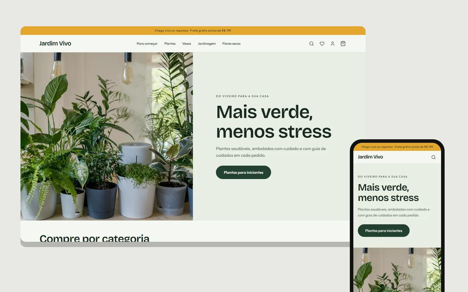 Prévia do template Jardim
